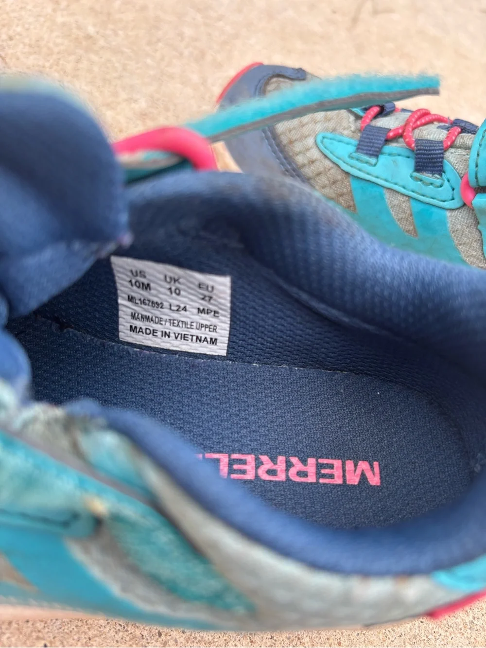 Merrell Toddler Kids' Teal and Navy Hiking boots